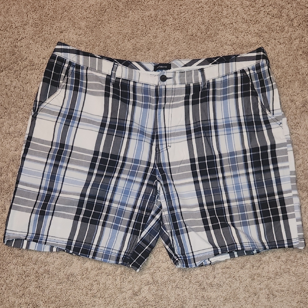 Men's Blue Plaid Shorts